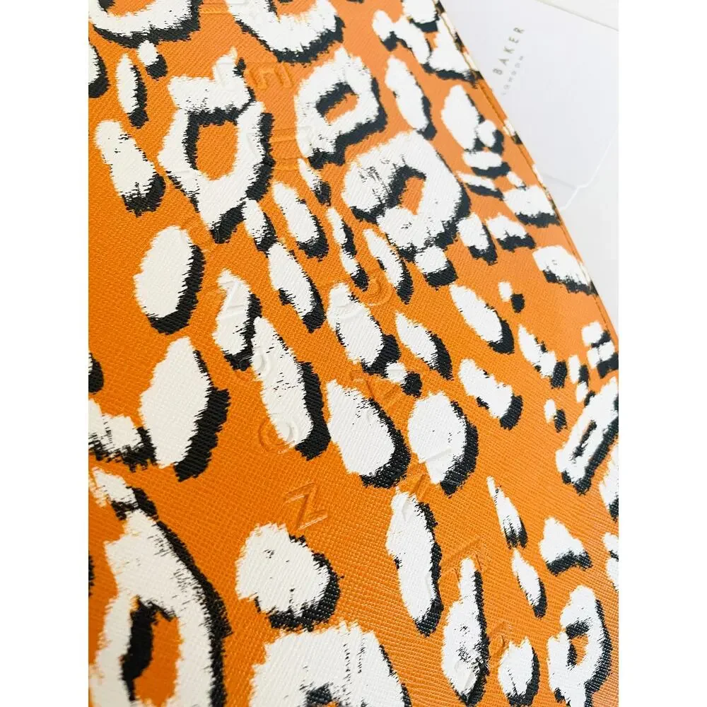 Ted Baker Luciiaa Large Yellow Leopard Print Wash Bag